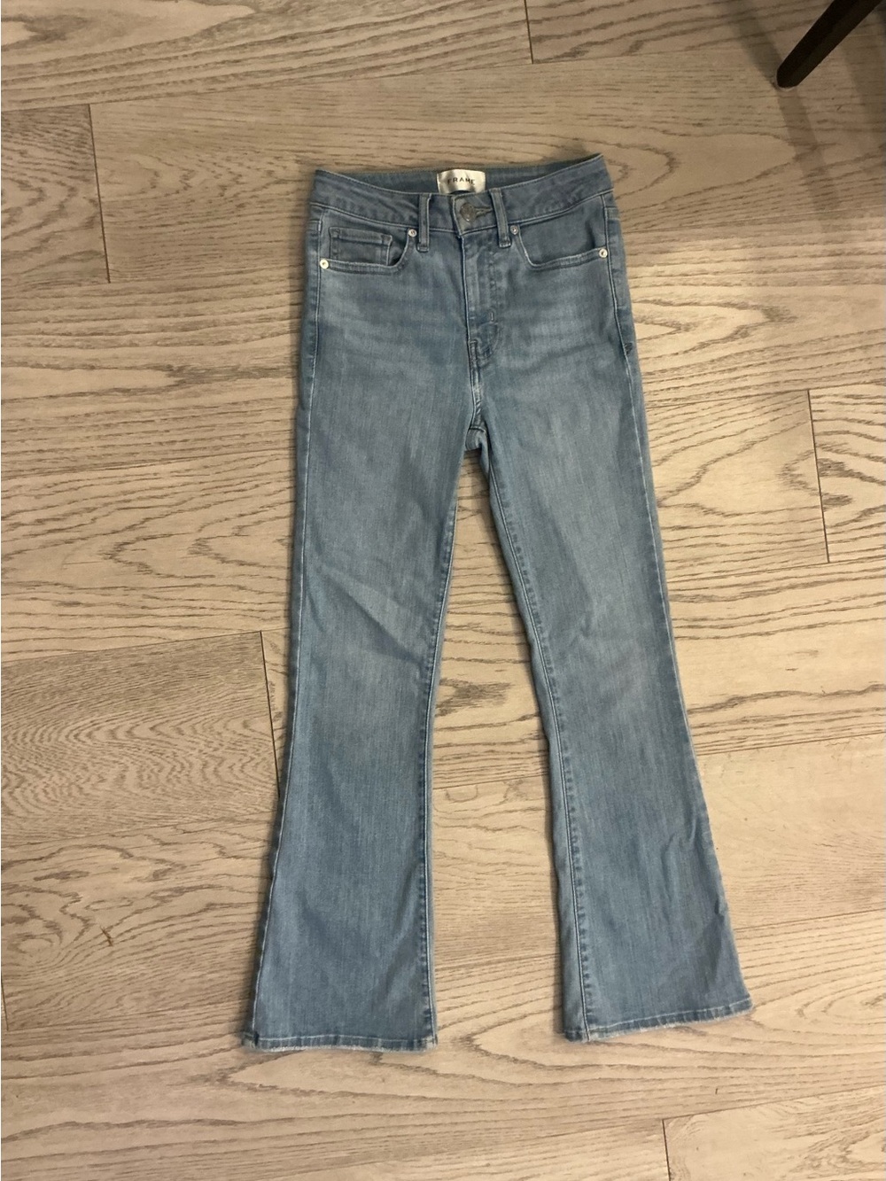 Frame Denim Light Blue Flare Jeans